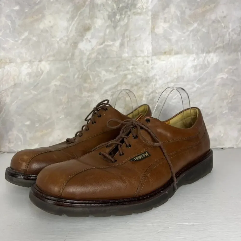 Mephisto Abel Goodyear Welt Air Relax Brown Leather Dress Shoes Mens Size 14